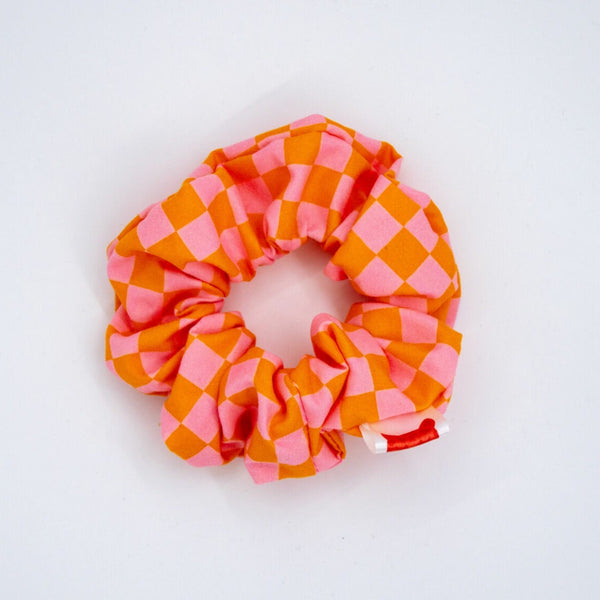 Scrunchie roze haarelastiek