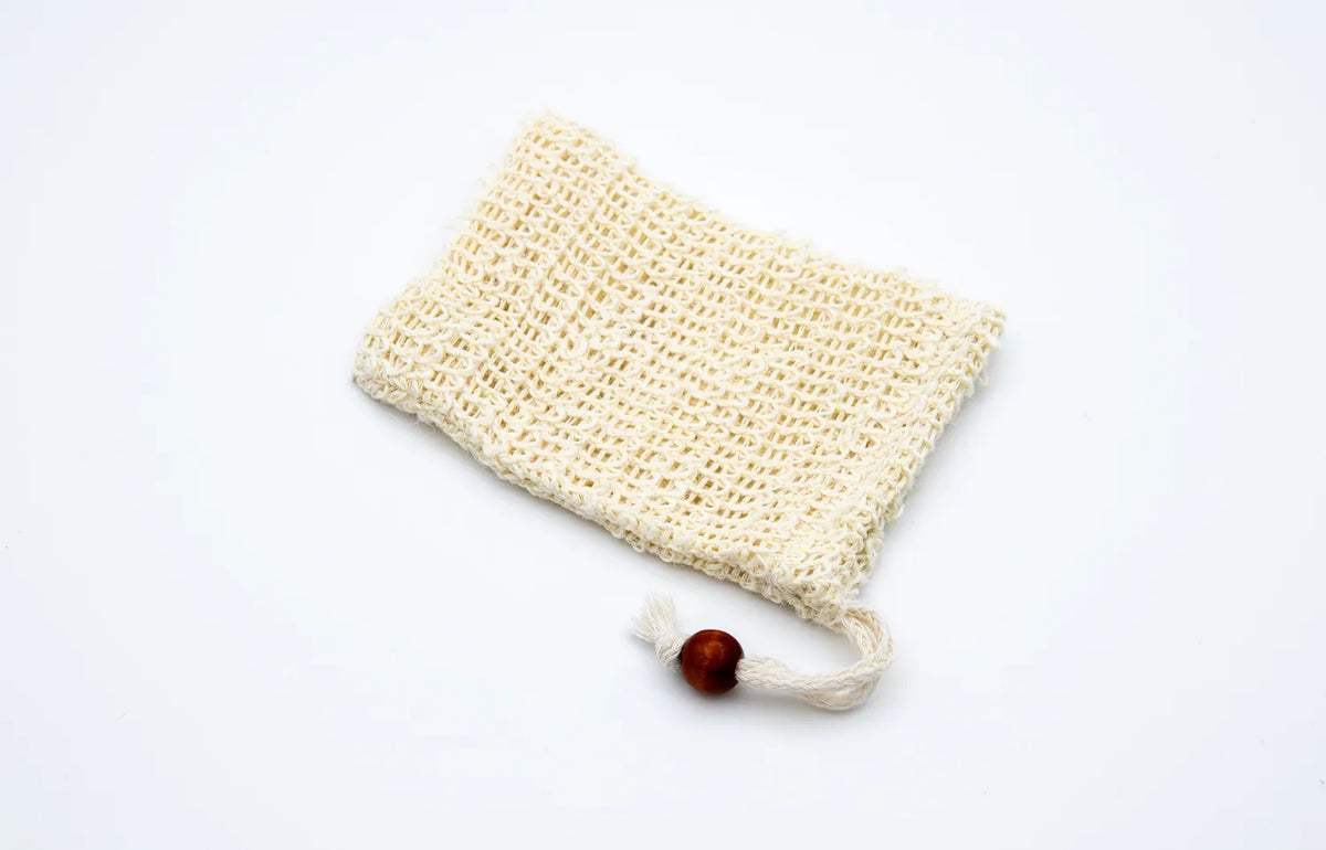 Sisal zeepzakje voor shampoo bars