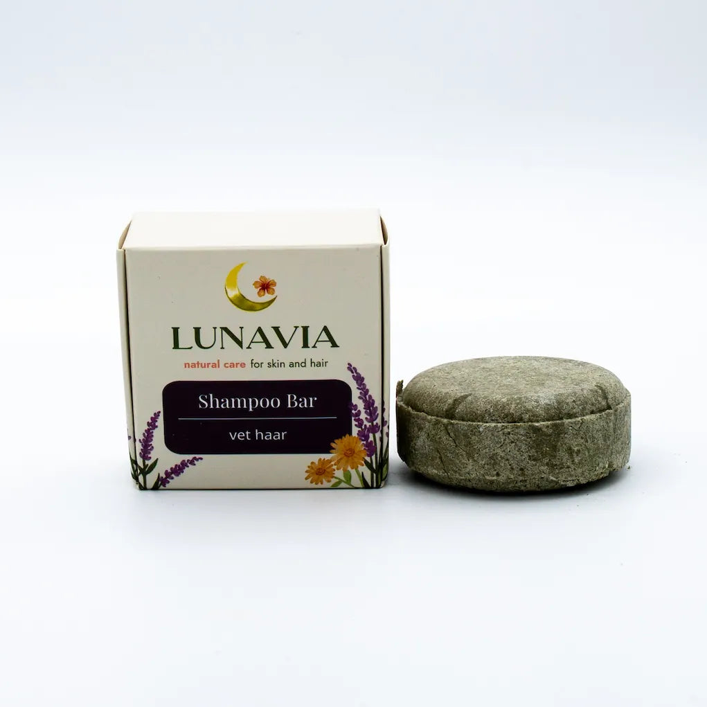 Natuurlijke shampoo bar vet haar